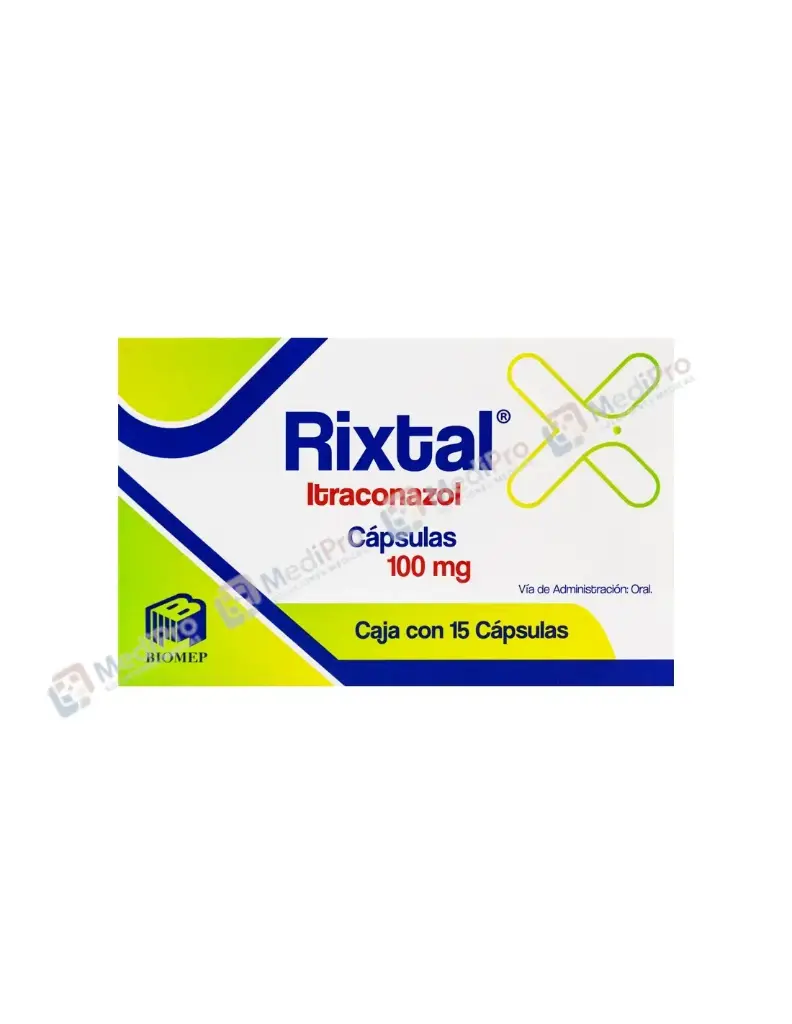 RIXTAL (ITRACONAZOL) CAPS 100 MG C/15 BIOMEP