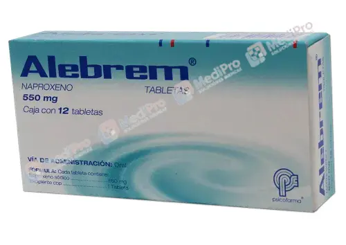 ALEBREM 550 MG C/12 TABS (NAPROXENO SODICO) PSICOFARMA.