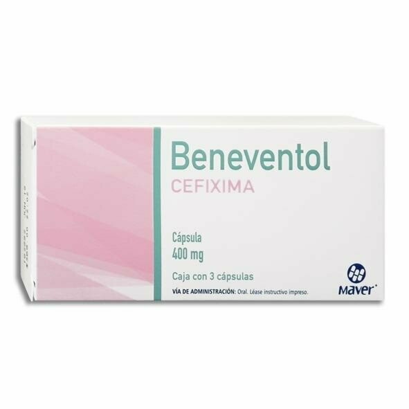 BENEVENTOL (CEFIXIMA) CAPS 400 MG C/3 MAVER