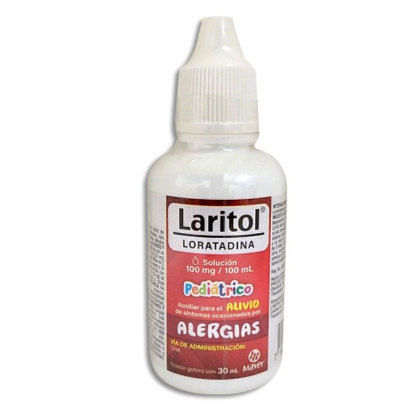 LARITOL (LORATADINA) SOL GOTAS 1 MG/ ML C/30 ML MAVER