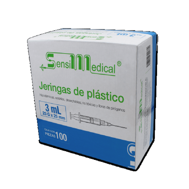 JERINGA 3 ML AZUL 23 G X 25 MM JAYOR / SENSIMEDICAL