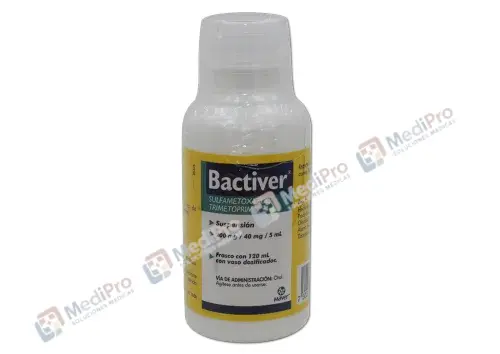 BACTIVER (SULFAME/TRIMETO) SUSP 200/40MG/5 ML C/120 ML MAVER