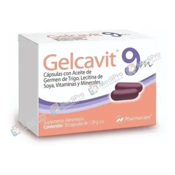 GELCAVIT 9 MESES (SUPLEMENTO ALIMENTICIO) CAPS 1.59 G C/30 PHARMACAPS