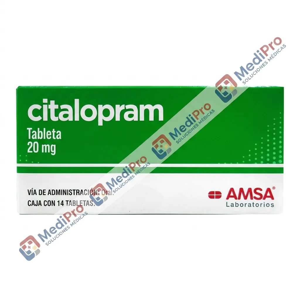 CITALOPRAM 20 MG C/14 TABS. AMSA