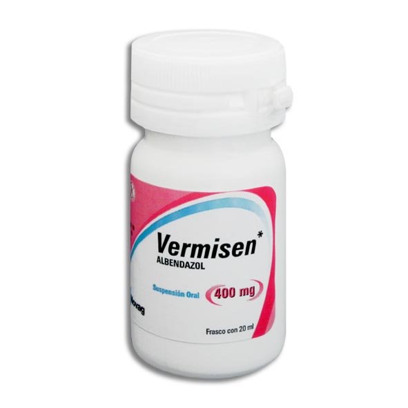 VERMISEN (ALBENDAZOL) SUSP. 400 MG C/20 ML NOVAG