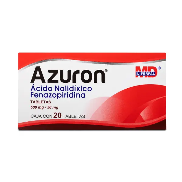 AZURON ACIDO NALIDIXICO FENAZOPIRIDINA) TAB 500 MG C/ 20 LIFERPAL