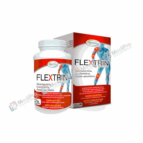 FLEXTRIN (GLUCOSAMINA/CONDROITINA/ACIDO ASCORBICO) C/30 BIOFARMA