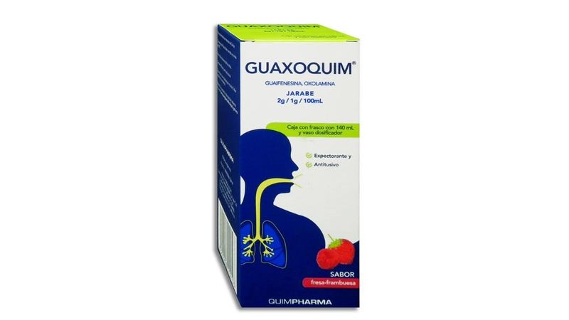 GUAXOQUIM AD (GUAIFENESINA/CITRATO D OXOLAMINA) JRB 2 G/1 G 140ML QUIMPHARMA