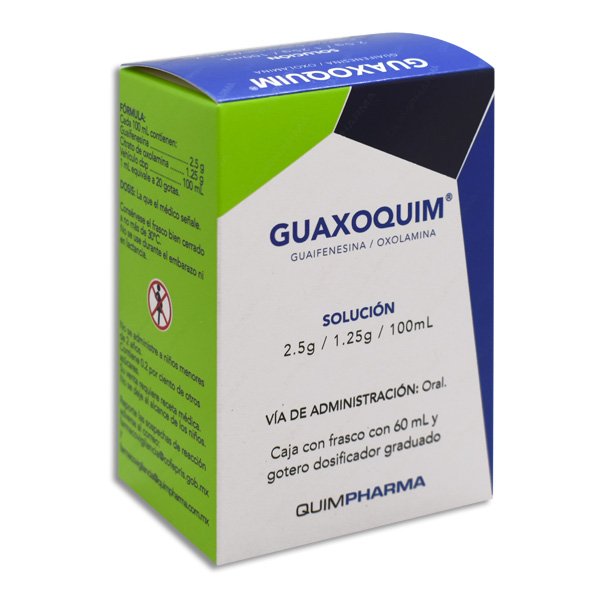 GUAXOQUIM PED (GUAIFEN/ OXOLAMI) SOL 2.5G/1.25G 60 ML