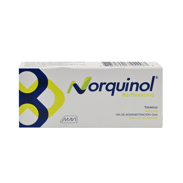 NORQUINOL (NORFLOXACINO) TAB 400 MG C/20 MAVI
