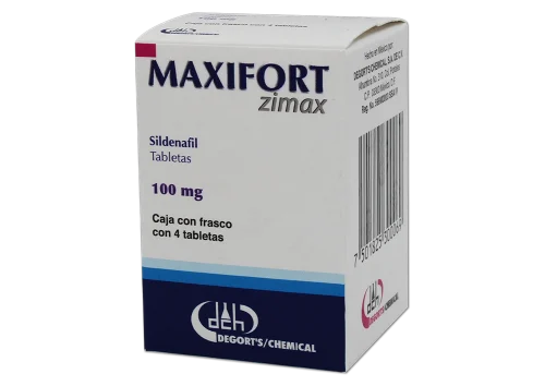 MAXIFORT ZIMAX (SILDENAFIL) 100 MG C/4 TAB DEGORT´S