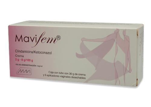 MAVIFEM (KETOCONAZOL/CLINDAMICINA) CRM VAGINAL C/30G Y 6 APLIC.