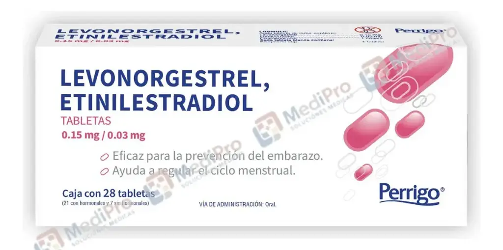 LEVONORGESTREL/ETINILESTRADIOL TAB 0.15/0.03 MG C/28 PERRIGO