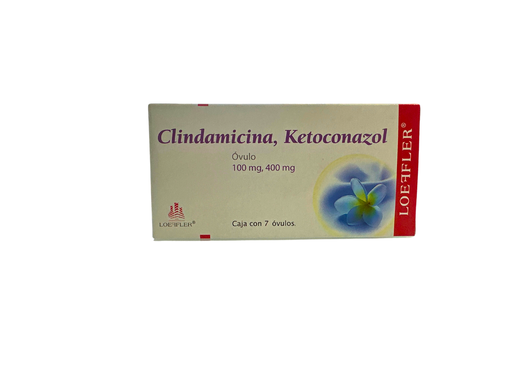 CLINDAMICINA / KETOCONAZOL 100/400MG C/7 OVULOS LOEFFLER