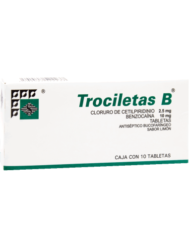 TROCILETAS B.  LIMON 2.5/10 MG C/12 TABS.