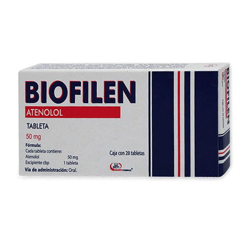 BIOFILEN (ATENOLOL) TAB 50 MG C/28 DEGORTS