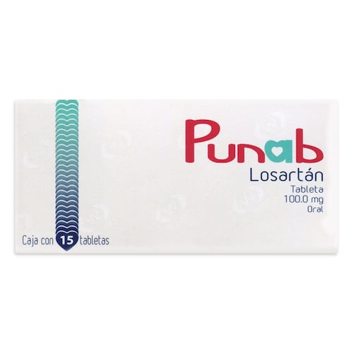 PUNAB (LOSARTAN) 100 MG C/ 15 TAB WERMAS
