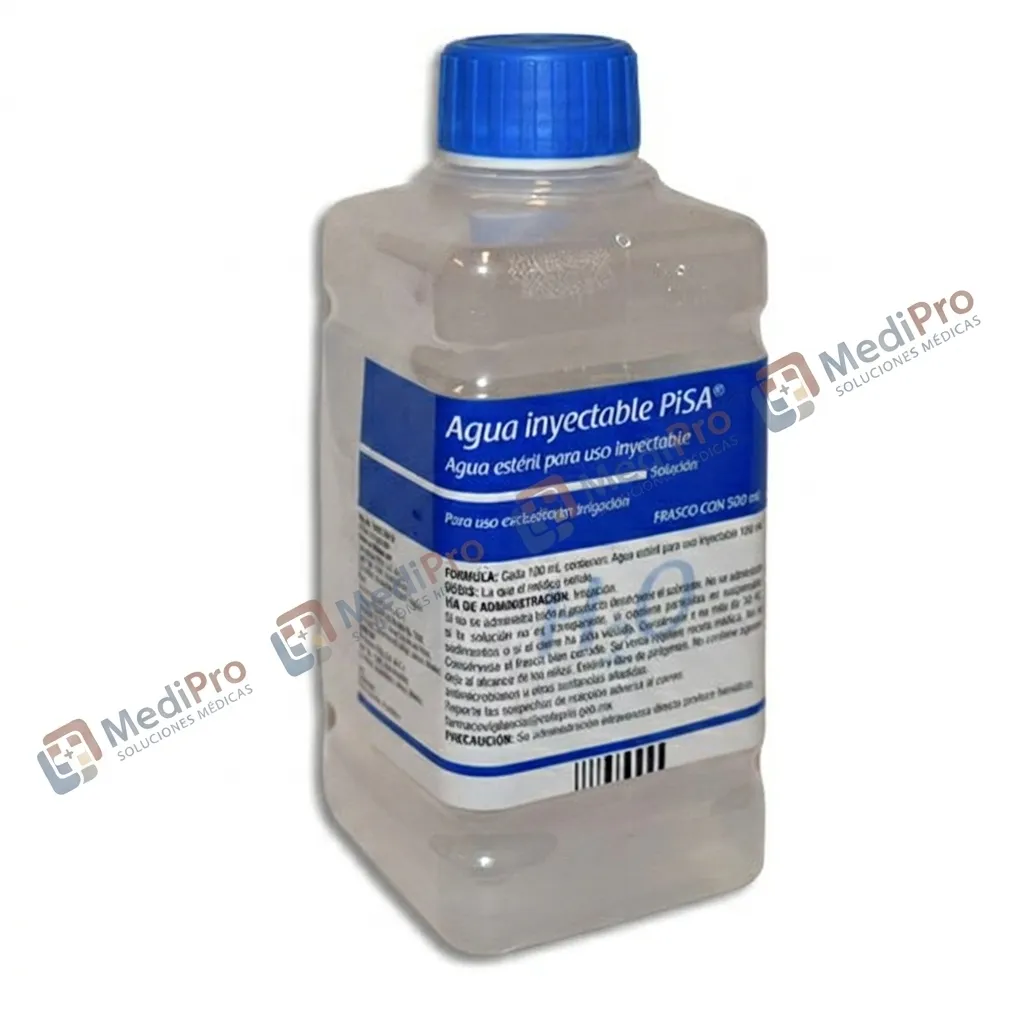 AGUA INYECTABLE 500 ML PISA
