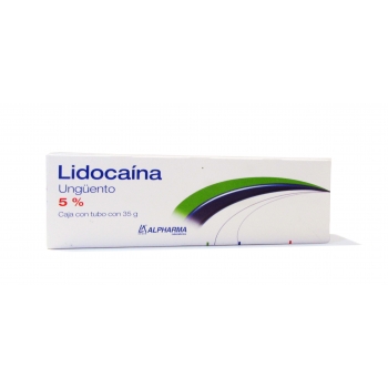 LIDOCAINA UNGUENTO AL 5% TUBO C/35 G ALPHARMA