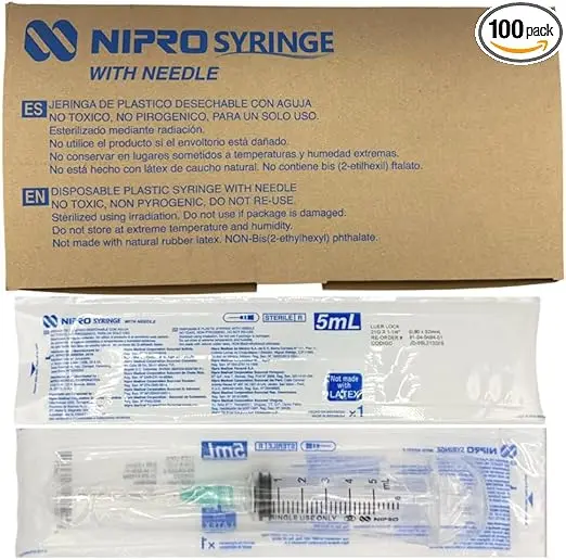 JERINGA 5 ML 21 X 38 VERDE NIPRO C/1 PZA.