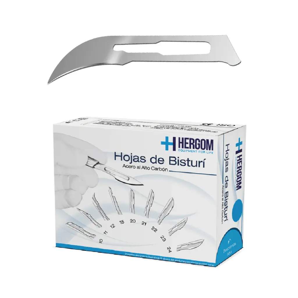 HOJA PARA BISTURÍ #12 HERGOM.