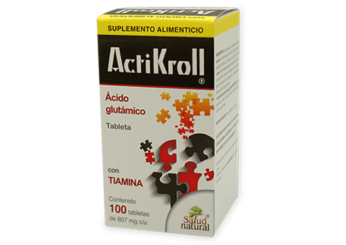 ACTIKROLL TAB (ACIDO GLUTAMINICO) C/100 SALUD NATURAL