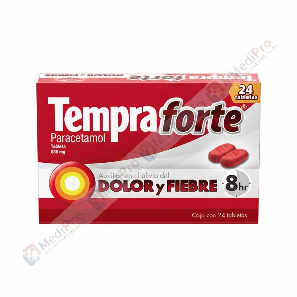 TEMPRA FORTE (PARACETAMOL) TAB ADTO 650 MG C/24 RB SALUTE MEXICO