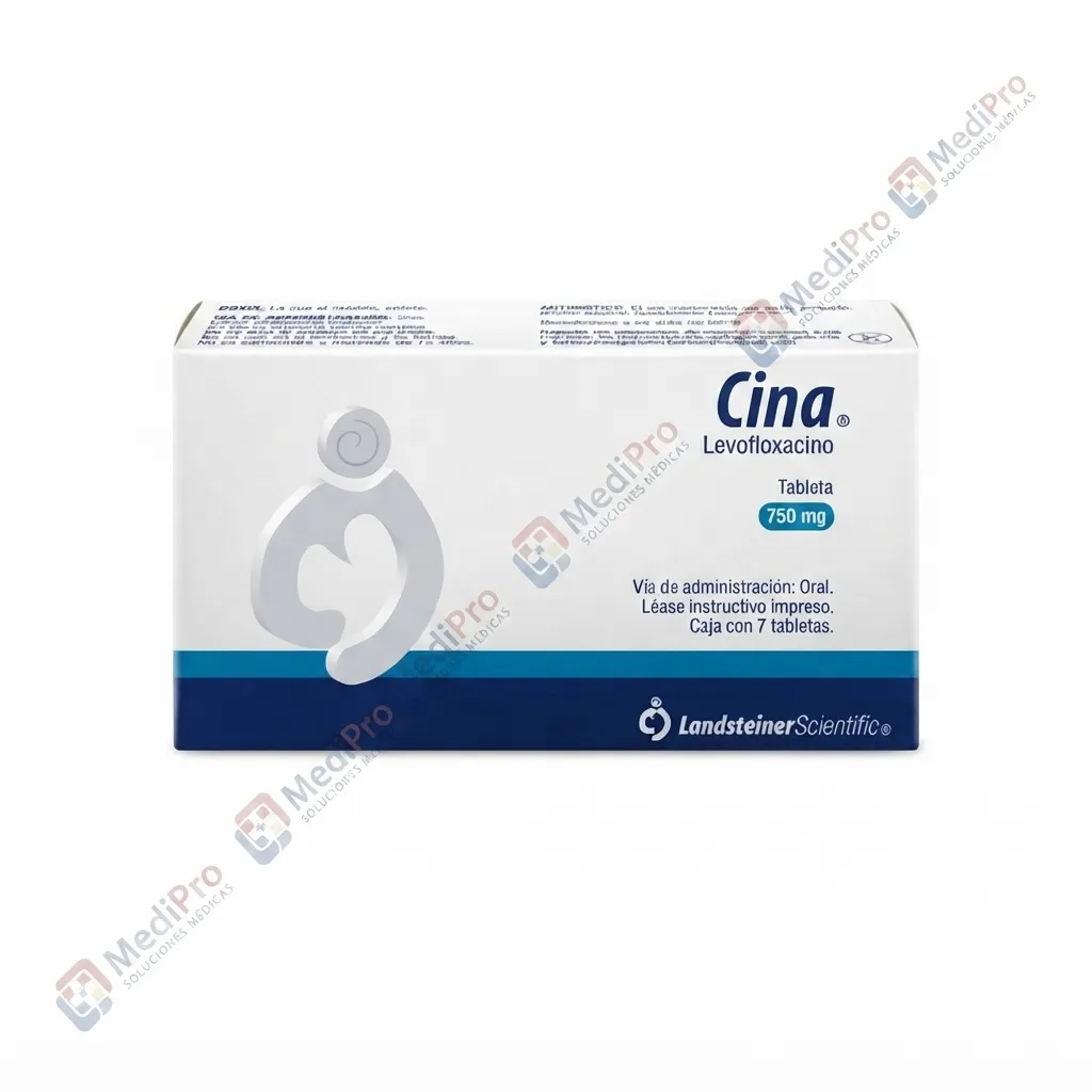 CINA (LEVOFLOXACINO) TAB 750 MG C/7 LANDSTEINER