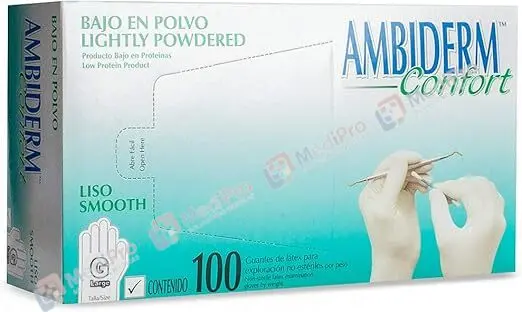 GUANTE NO ESTERIL GRANDE C/100 AMBIDERM