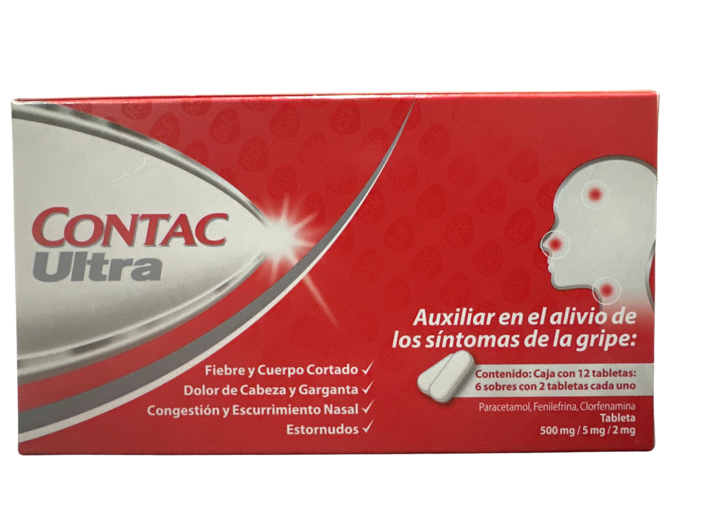 CONTAC ULTRA (PARAC/FENILEF/CLORFENA) TAB C/12 GLAXO SMITHKLINE