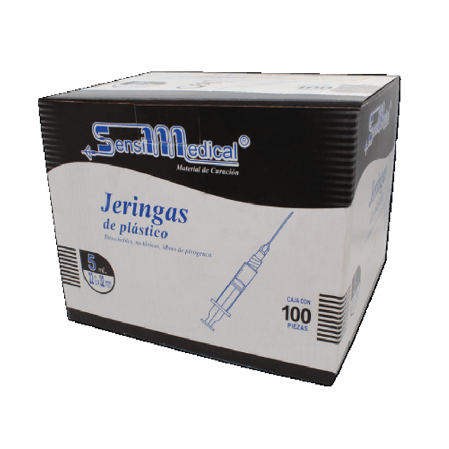 JERINGA HIPODERMICA 5 ML 22 X 32 NEGRA JAYOR