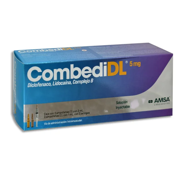 COMBEDI DL (DICLOF/LIDOC/COMPLEJO B) SOL INY C/3 AMP AMSA