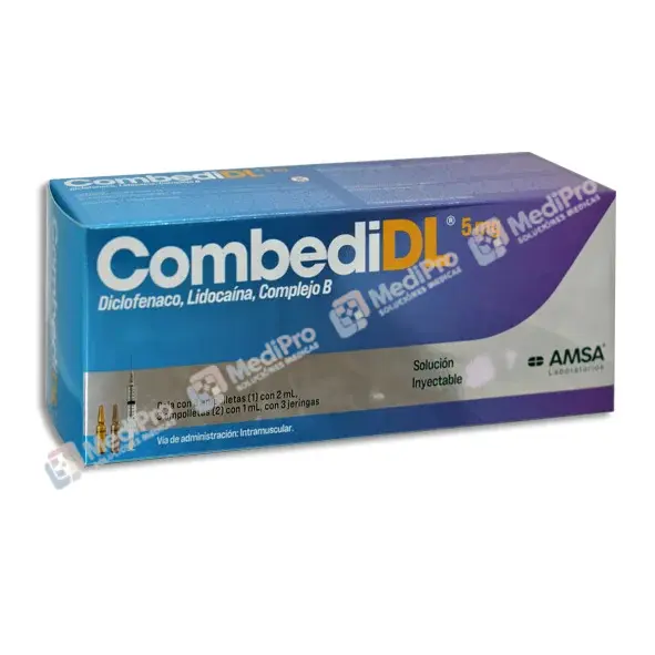 COMBEDI DL (DICLOF/LIDOC/COMPLEJO B) SOL INY C/3 AMP AMSA