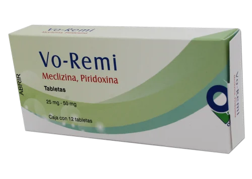 VO-REMI (MECLIZINA/PIRIDOXINA) TABS 25/50MG C/12 OFFENBACH