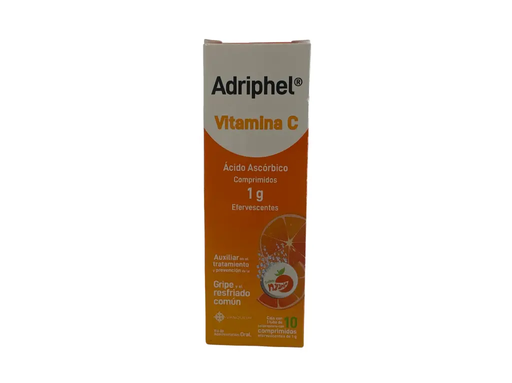 ADRIPHEL (ACIDO ASCORBICO) EFERVS SABOR NARANJO C/10 1G