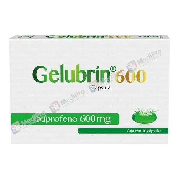 GELUBRIN 600 (IBUPROFENO) GEL C/10 CAPS.