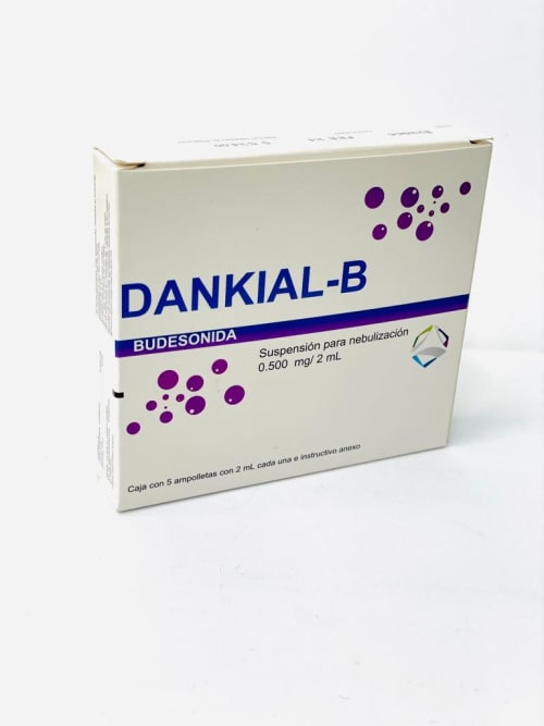 DANKIAL-B (BUDESONIDA) P/NEBULIZACION 0.500MG/2ML C/5 AMP