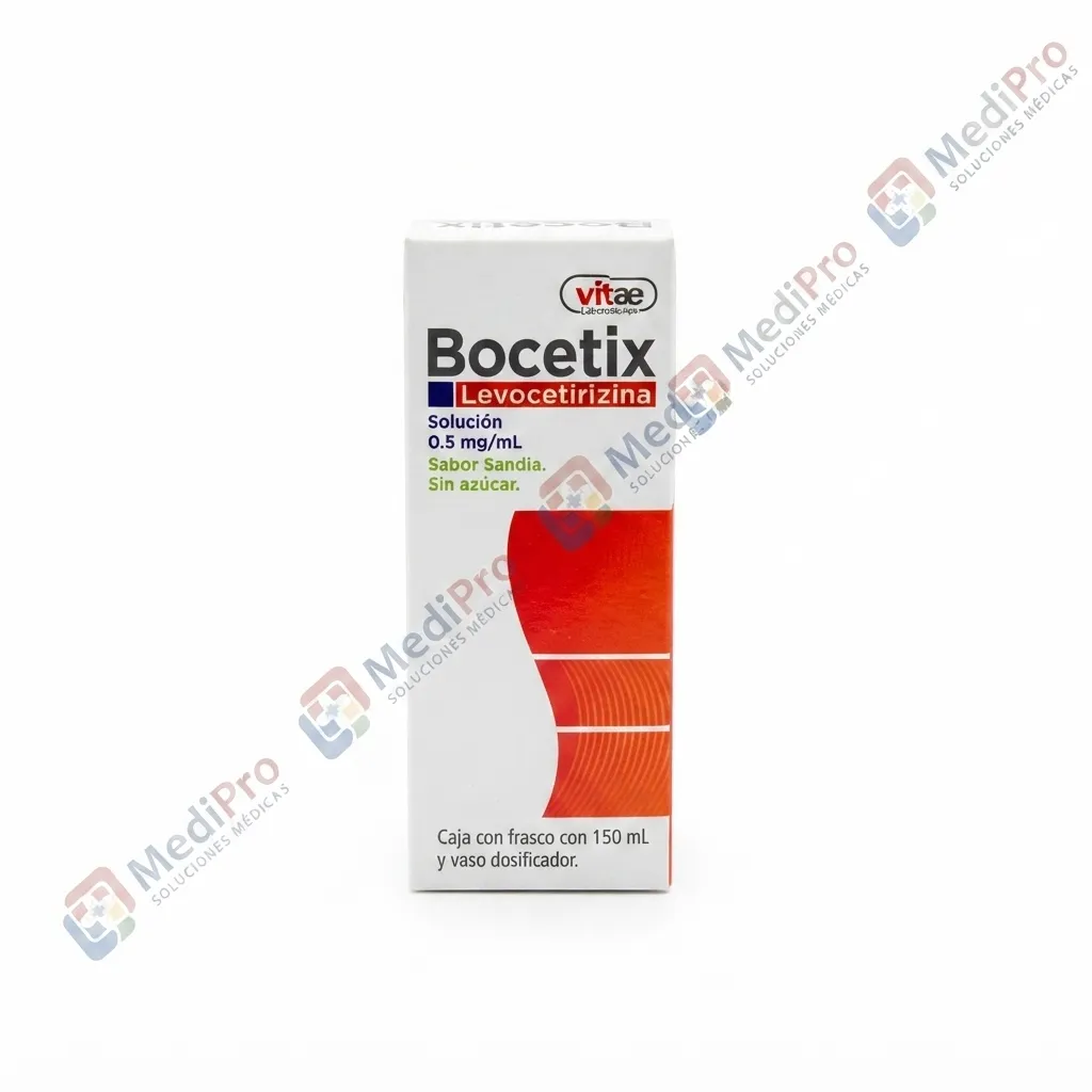 BOCETIX (LEVOCETIRIZINA) SOL. SAB. SANDIA S/AZUCAR FCO. 150ML.