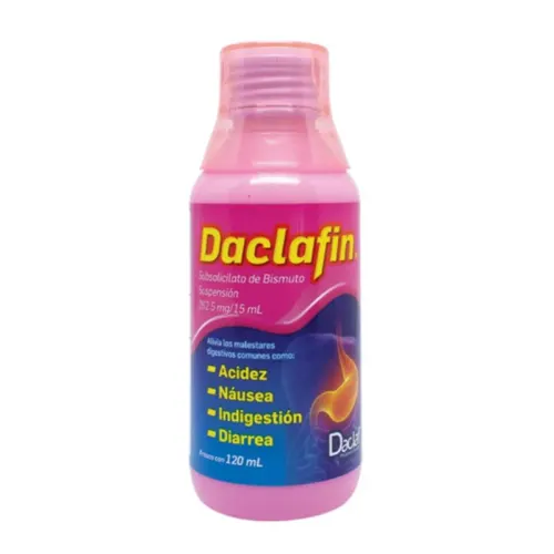DACLAFIN (SUBSALICILATO DE BISMUTO) SUSP 262.5MG/15ML C/120ML