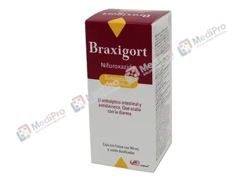 BRAXIGORT SUS 90 ML 4.4G/100ML(NIFUROXAZIDA)