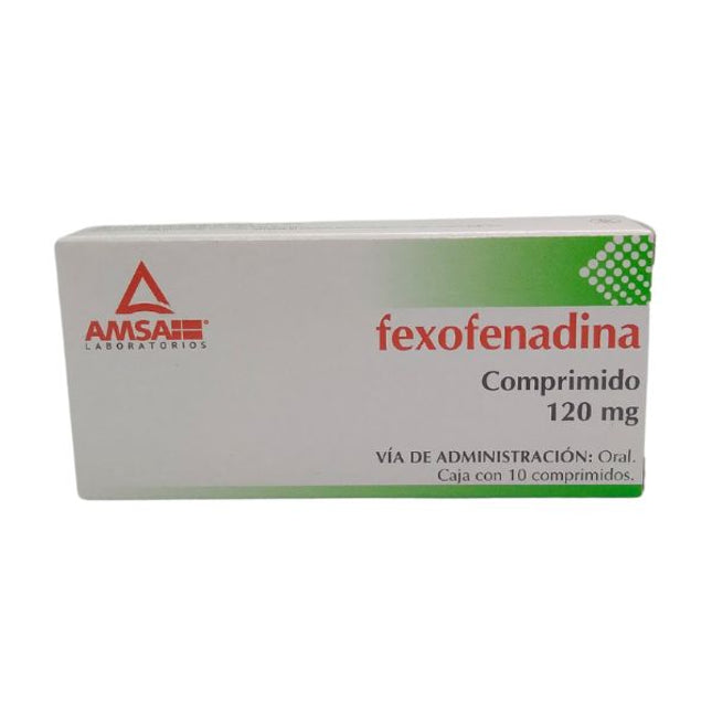 FEXOFENADINA 120MG C/10COMPRIMIDOS  AMSA
