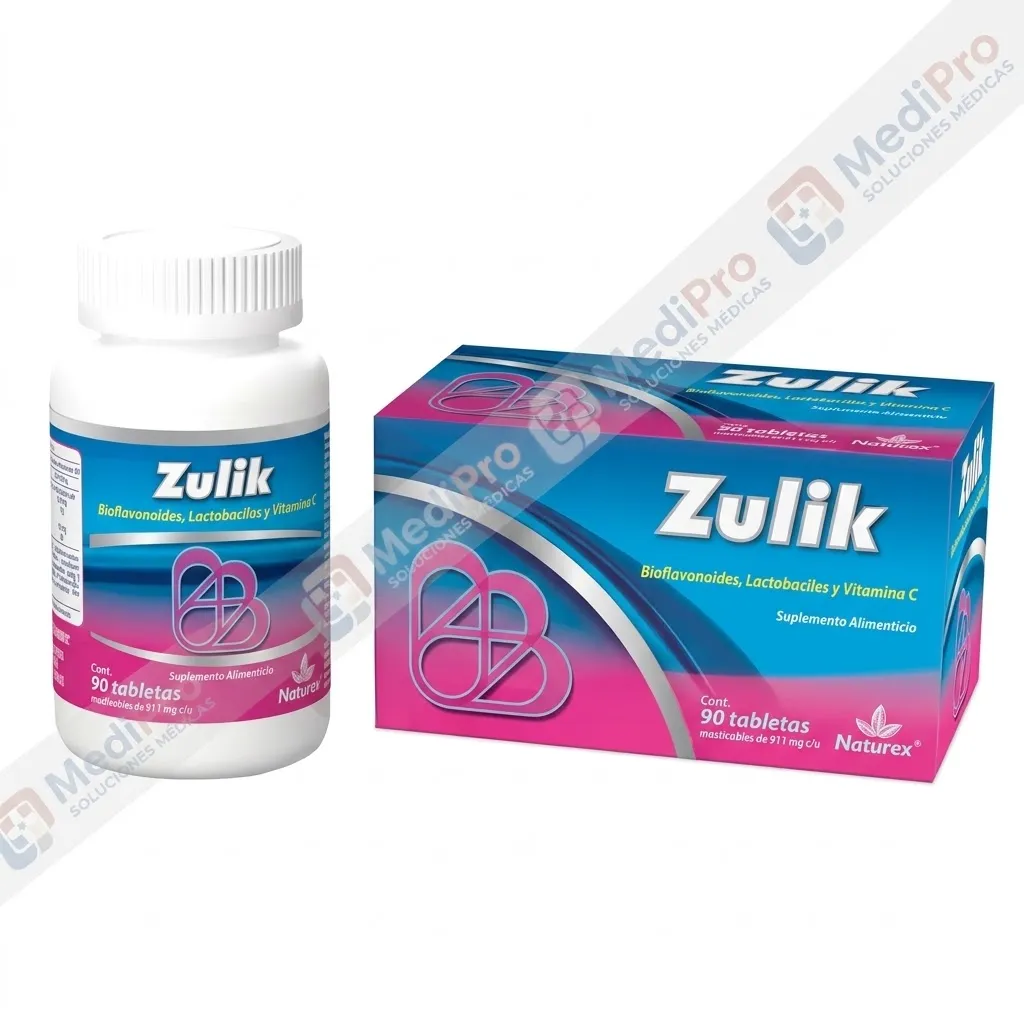 ZULIK C/90TAB (BIOFLAVONOIDES LACTOBACILOS VITAMINA C)