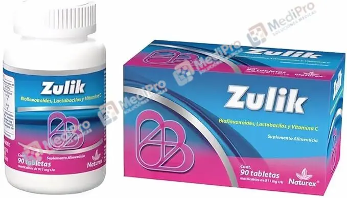 ZULIK C/90TAB (BIOFLAVONOIDES LACTOBACILOS VITAMINA C)