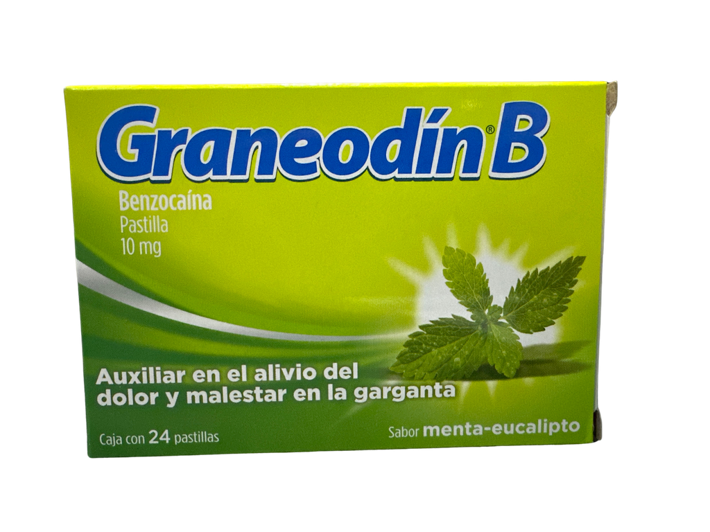 GRANEODIN B C/24PASTILLAS (BENZOCAINA) MENTA - EUCALIPTO