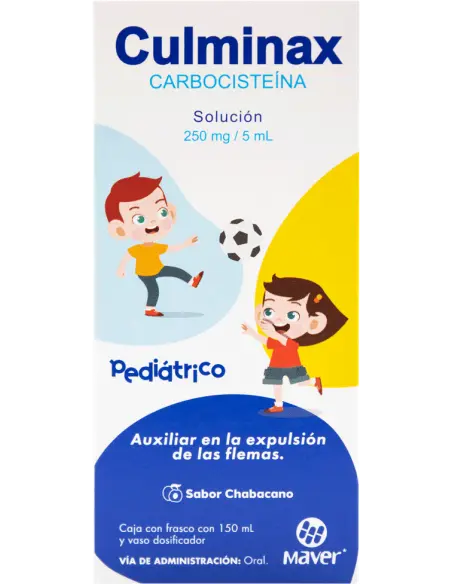 CULMINAX SOL.PEDIATRICA FCO.150ML. 250MG/5ML. (CARBOCISTEINA)