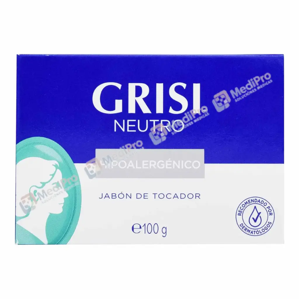 JABÓN NEUTRO HIPOALERGÉNICO (Grisi) 100 G.
