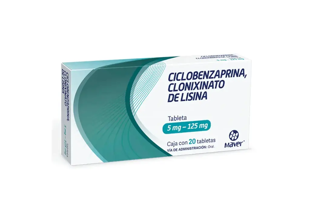CICLOBENZAPIRINA/CLONIXINATO DE LISINA (Maver) c/20 TABS. 5/125 MG.
