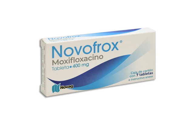 NOVOFROX C/7 TABS. 400 MG.[MOXIFLOXACINO] NOVAG.