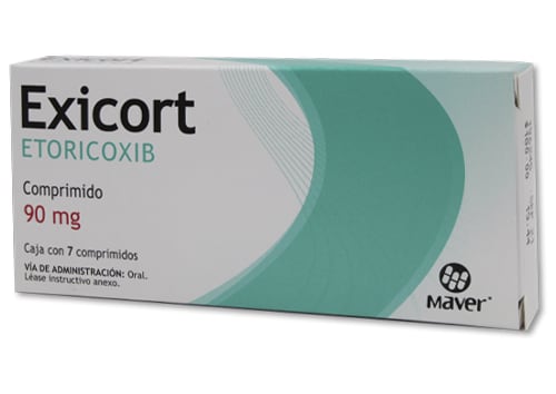 EXICORT C/7 COMPS. 90 MG.