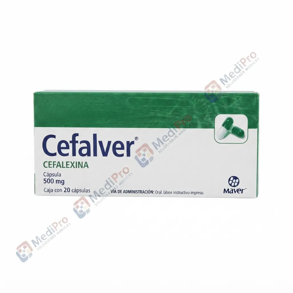 CEFALVER (CEFALEXINA) CAPS 500MG C/20 MAVER